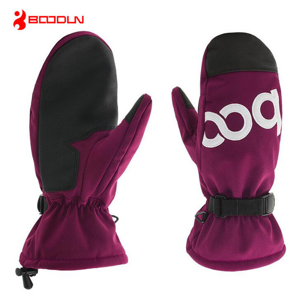 Boodun Brand Sports Skiing Gloves Thermal Women Men Winter Ski Gloves Snowboard Snowmobile Moto Cycling Outdoor Waterproof Groves