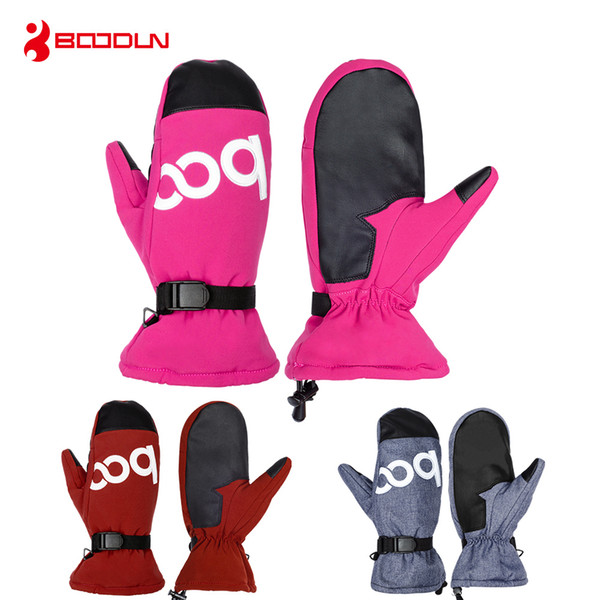 Boodun Waterproof Warm Groves Women Men Winter Professional Ski Gloves Snowboard Snowmobile Motorcycle Outdoor Sports Gloves Mittens