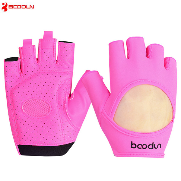 2018 New Women Gym Fitness Gloves Girl Half Finger Bowling Dumbbell Groves Breathable Weight Lifting Barbell Yoga Sports Gloves
