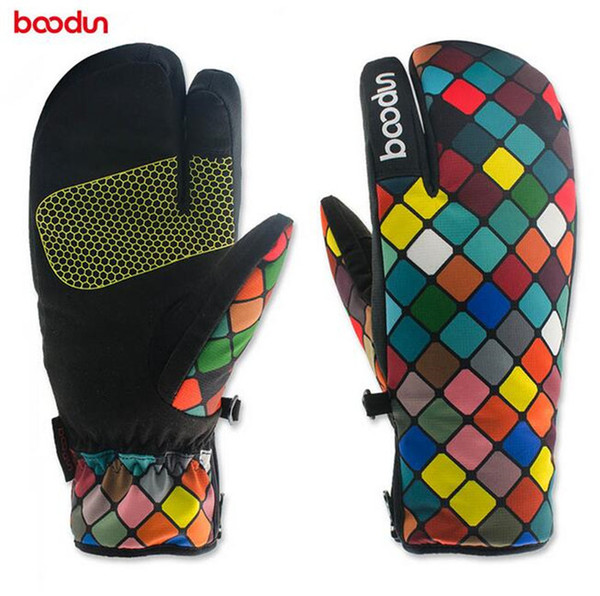 Brand New Winter Snowboard Gloves for Women Ski Gloves Windproof Waterproof Non-slip Skating Skiing Gloves Cotton Warm Mittens