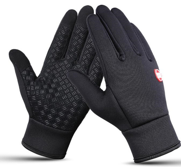 popular Touch screen glove cold proof men women Sports Gloves fleece thickened Winter outdoor riding warm waterproof Training yakuda fitness