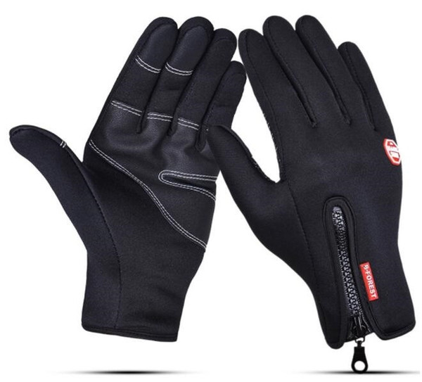 Discount Touch screen glove cold proof men women Sport Glove fleece thickened Winter outdoor riding warm waterproof Training yakuda wholesal