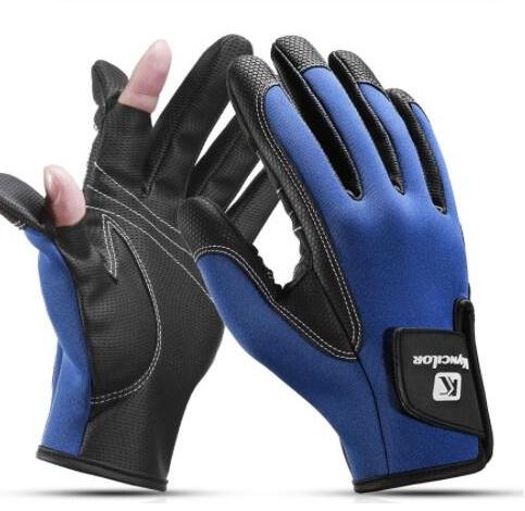 Discount Sport outdoor Fishing Gloves with three fingers breathable wear resistant nylonTouch screen gloves Non slip Training yakuda fitness