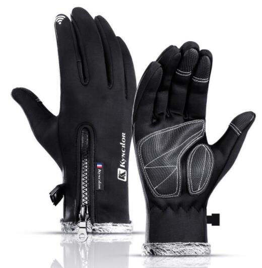 popular Sport men women thickening Touch screen gloves cold proof fleece thickened Winter riding warm waterproof Training yakuda thick 2020