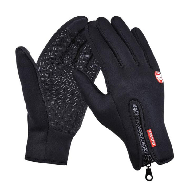 cheap Touch screen gloves cold proof men women Sports Gloves fleece thickened Winter outdoor riding ski warm waterproof light yakuda fitness