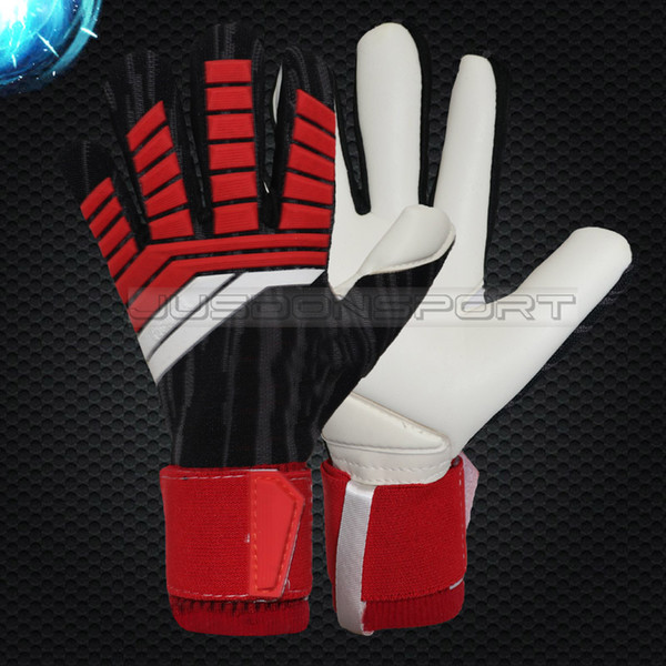 Jusdon Free Shipping to all Country 4MM Latex football goalkeeper gloves good quality without fingersave soccer gloves Professional