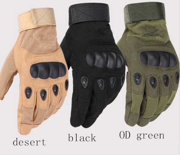 Army tactical glove full finger outdoor glove anti-skidding sporting gloves 3 colors 9 size for option