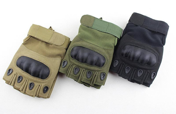 2018 new tactical half finger gloves outdoor cycling sports fitness non-slip gloves