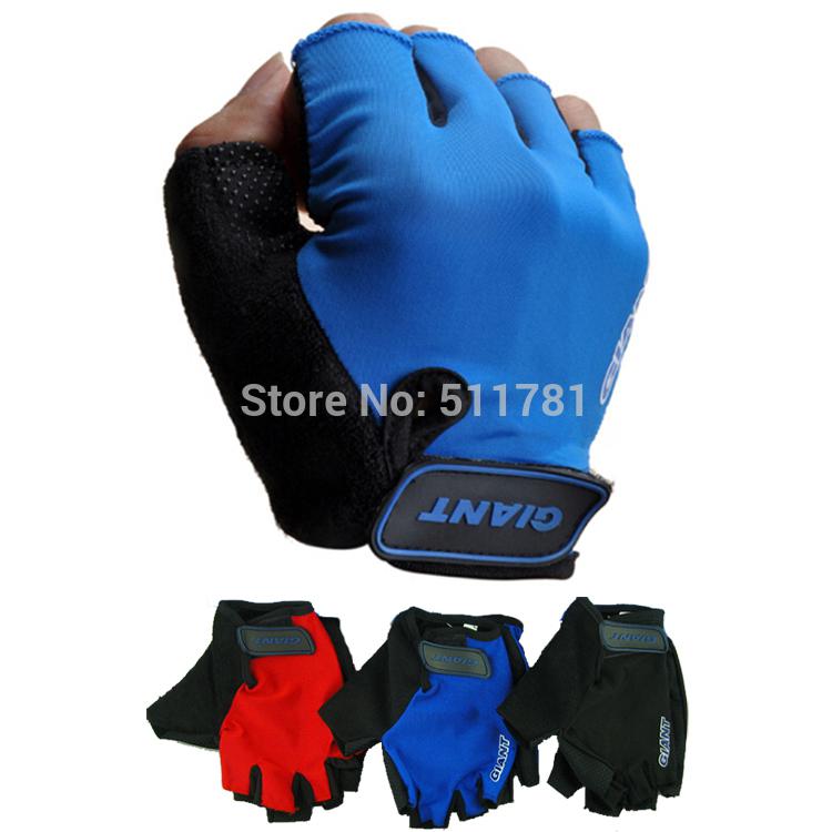 Wholesale-2015 Newest Design Fashion Half Finger Giant Cycling Gloves MTB Bicycle Gloves Guantes Ciclismo