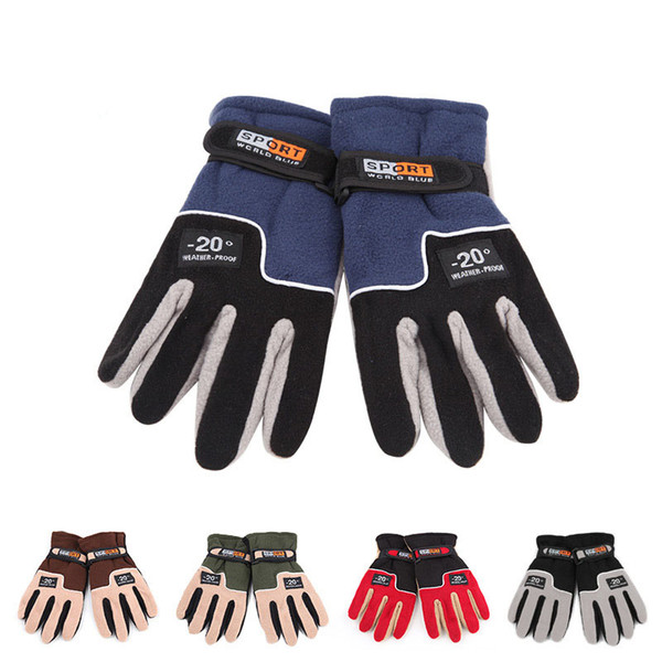 Men Women Winter Warm Gloves Climbing Riding Outdoor Windproof Anti-slip Ski Mittens B032