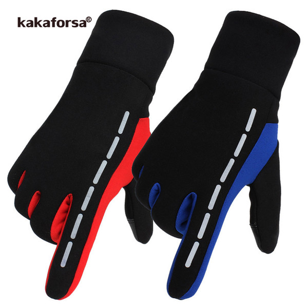 Kakaforsa New Running Gloves Touch Screen Outdoor Sports Glove Windproof Reflective Cycling Climbing Fitness Glove For Men Women