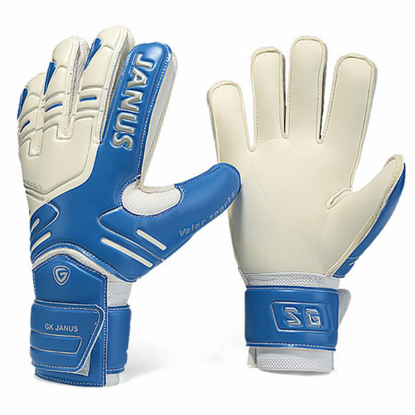 JANUS Brand Professional Goalkeeper Gloves Finger Protection Thickened Latex Soccer Football Goalie Gloves Goal keeper Gloves