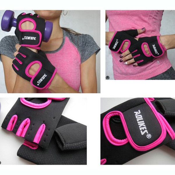 Women's Men's Fitness Training Gloves Best Quality Half Finger Lycra Microfiber Sports Gloves Athletic & Outdoor fingerless Gloves