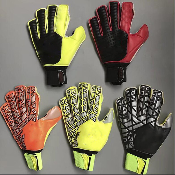 Top quality Latex without fingersave Soccer Professional Goalkeeper emulsion Gloves Goalie Football Bola De Futebol Gloves Luva De Goleiro