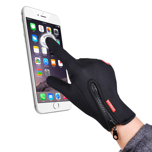 Women New Fleece Gloves Mobile Phone Touch Screen Bicycle Gloves Outdoor Running USA ship