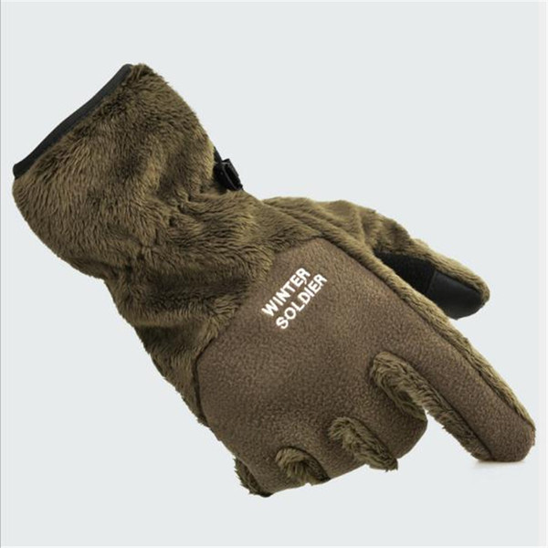 Outdoor Sports Gloves Tuban Full Finger Hiking Gloves Super Warm Windproof Touch Screen Glove Men Women