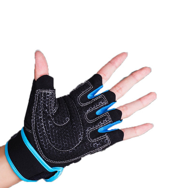 Gym Body Building Half Finger Gloves Training Fitness Gloves Instrument Weight Lifting Workout Exercise Breathable Wrist Wrap