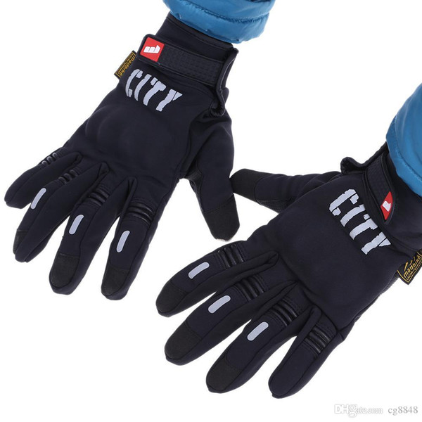 Windproof Outdoor Winter Thermal Gloves Full Finger Water Resistance Touchscreen Cycling Motorcycle Gloves for Smart Phone