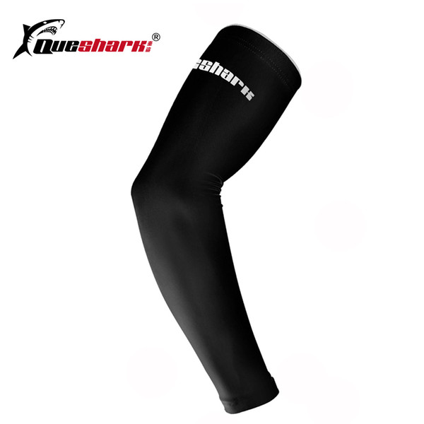 Queshark 1Pcs Sports Elbow Pads Running Cycling Arm Warmer Uv Protection Basketball Volleyball Arm Sleeve Bicycle Golf Cover