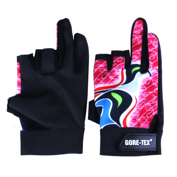 New Fabrics Comfort Anti-Slip 3 Cut-Fingers Fishing Gloves 3Color Anti-Skid Knuckle Fingerless Half Finger Sport Gloves