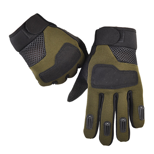 1 Pair Men\'s Tactical Army Cycling Gloves Full Finger Winter Warm Bike Gloves Camping Hiking Outdoor Sports Anti-slip Glove