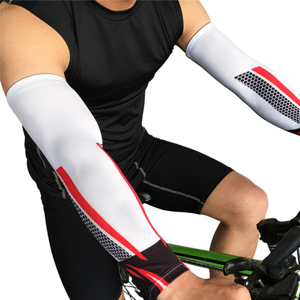 1Pair UV Protection Running Cycling Arm Warmers Basketball Volleyball Arm Sleeves Bicycle Bike Covers Golf Sports Elbow Pads