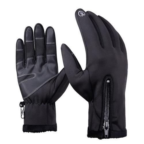 Bike Gloves Winter Thermal Windproof Warm Full Finger Man Woman Cycling Gloves