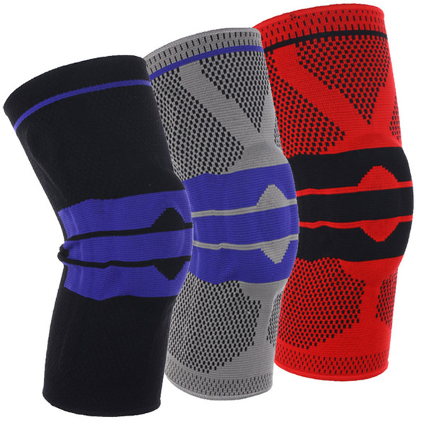 Sports Safety Basketball Knee Pads Volleyball Elastic Silicone Knee Pad Wraps Brace Compression Protection Single pack