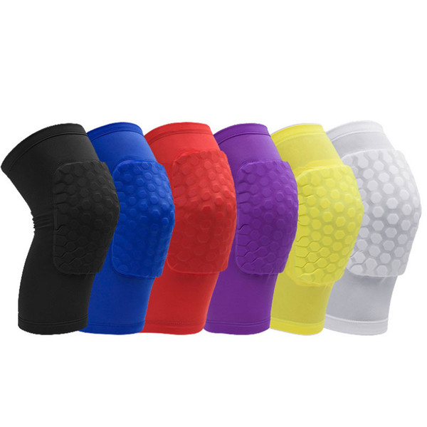 Short Basketball Knee Pads Sleeves Honeycomb Football Knee Pads Antislip Kneecap Cycling Adult Knee Protector Support Calf Compression