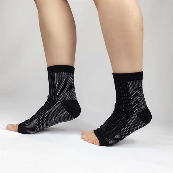 2019 Foot angel anti fatigue compression foot sleeve Ankle Support Cycle Running Basketball Sports Socks Outdoor Men Ankle Brace Sock