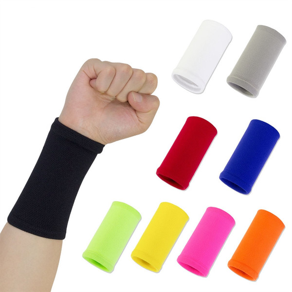 2019 Wrist Sweatband in 9 Different Colors,Made by High Elastic Meterial Comfortable Pressure Protection,Athletic Wristbands Armbands #19375