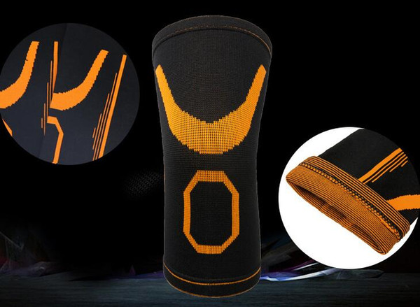 top protect Jacquard knitting nylon kneepad sports warm protection Elbow Knee Pads football fitness Basketball Sports Soccer training Sports