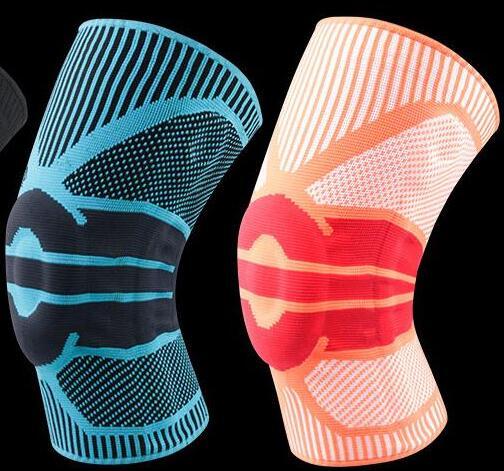 Good men women Design Sports kneepad Soccer football Basketball breathable silicone knitted elastic compression shinguard fitness patella