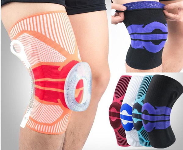 kneepad Basketball Knee Brace Compression knee Support Spring Pad Basketball Knitted Compression Elastic Knee Sleeve Sports Soccer football