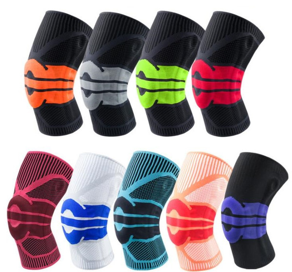 Sports kneepad Basketball Knee Brace Compression knee Support Spring Pad Basketball Knitted Compression Elastic Knee Sleeve Sports Soccer