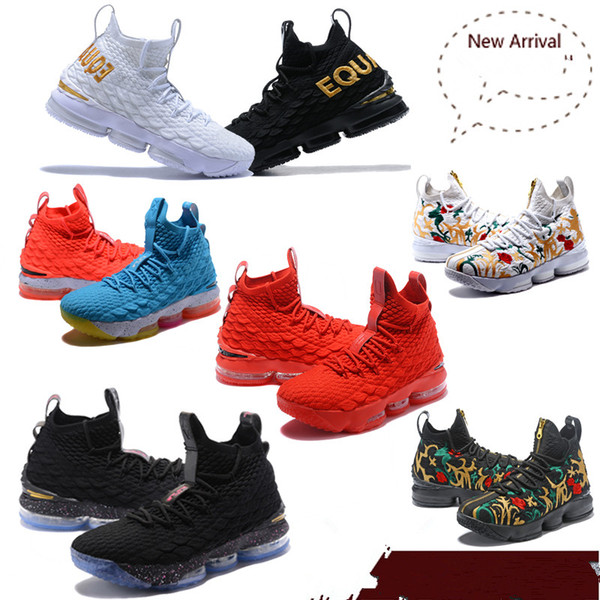 2019 High Quality Newest Ashes Ghost Lebron 15 Basketball Shoes Arrival Sneakers 15s Mens Casual 15 King James sports shoes LBJ EUR 40-46