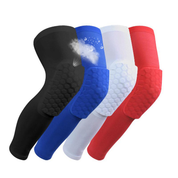 2019 Brand safety basketball knee pads for Adult Antislip honeycomb pad Leg knee support calf compression kneecap cycling knee protector R09