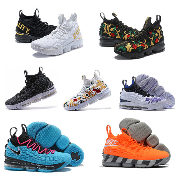 Cheap Ashes Ghost Lebron 15 Basketball Shoes Arrival Sneakers 15s Mens south beach 15 King James sports shoes Lebrons LBJ EUR 40-46