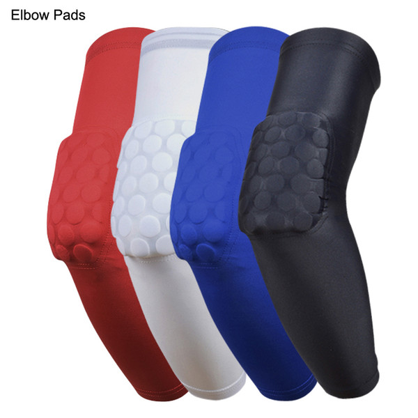 2019 Brand Sport safety basketball Arm pads Antislip honeycomb pad elbow Guard support calf compression arm sleeves Sport Protector Elbow 88