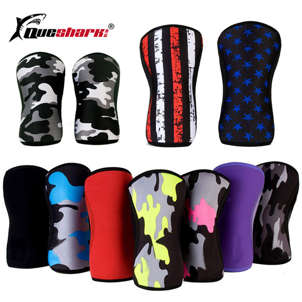 7mm Neoprene Weightlifting Sport Knee Pads Compression Powerlifting Squat Gym Training Knee Protector Joelheira Crossfit Kneepad