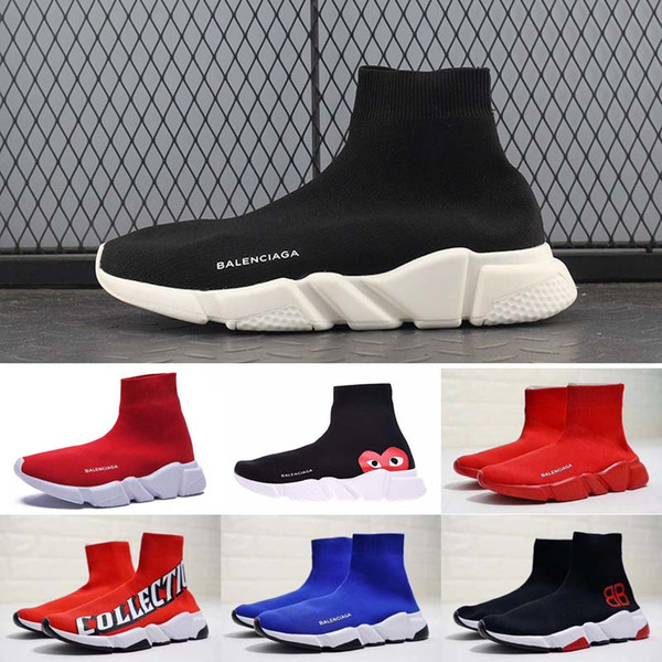 2019 Classic High quality Casual4 Shoes breathable men women Shoes Sports Speed Trainer Shoe Training Sock Sneakers Shoes eur 36-45