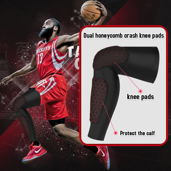 Basketball Supporter Sports Fitness Protection Knee pads Support Dual Knee Support Protection Leg Leggings Soccer Crash Free Shipping