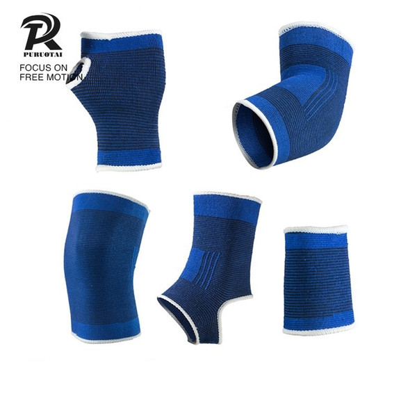 Knitted Ankle Knee Pads Brace Boxing Pad Ankle Support Taekwondo Muay Thai Sport Socks Protector Pads Elastic Bandage #200196