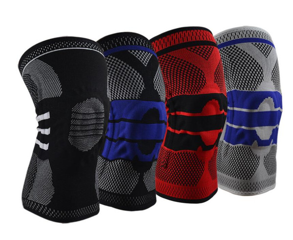 professional silicone anti-collision spring support basketball knee pads riding hiking running fitness protective gear sports knee pads