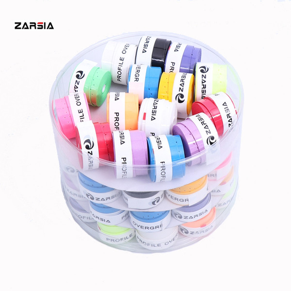 60pcs Free shipping ZARSIA perforated tennis overgrips tacky smooth badminton grips squash racket grips