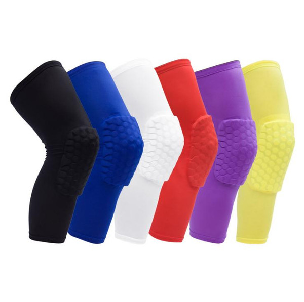 2018 Brand safety basketball knee pads for Adult Antislip honeycomb pad Leg knee support calf compression kneecap cycling knee protector