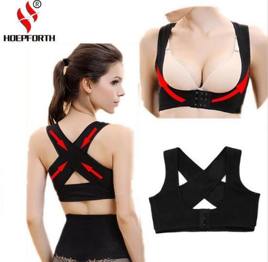 HOPEFORTH Lady Elastic Posture Corrector Chest Support Back Straightener Shoulder Brace Waist Support Belt for Women S-XXL