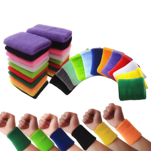 Quality Cotton Wristbands prevent sweating solid color Wrist Band Bands Sweatbands Unisex Sweat Band for Sport Tennis