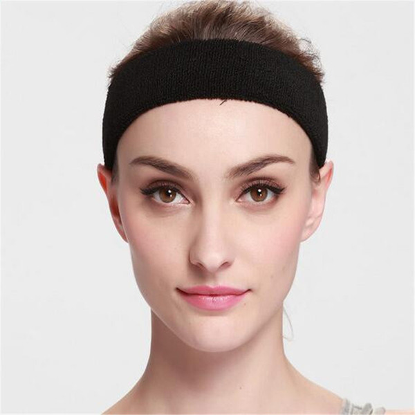 NEW Cotton Women Men Sport Sweat Sweatband Headband Yoga Gym Stretch Head Band Hair Free Shipping