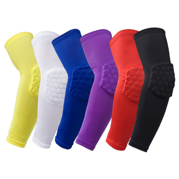 Stable Quality Honeycomb Sports Safety Basketball Elbow Pads Shockproof Protector Stretch Padded Support Guard Pad Cycling Single Pack